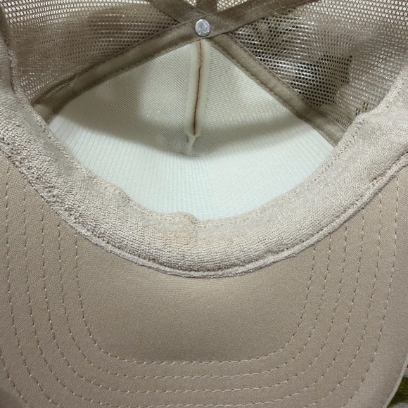 Vintage OTTO Michigan Wolverines Game Day Patches One Size Beige MeshTrucker Hat - Picture 5 of 12